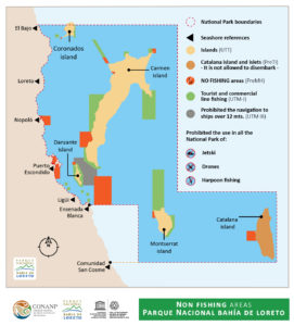 Loreto National Marine Park Fishing Map