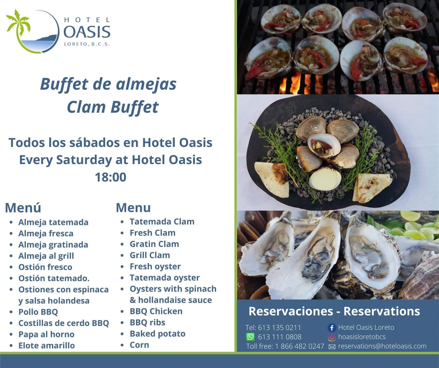 Hotel Oasis Clam Buffet