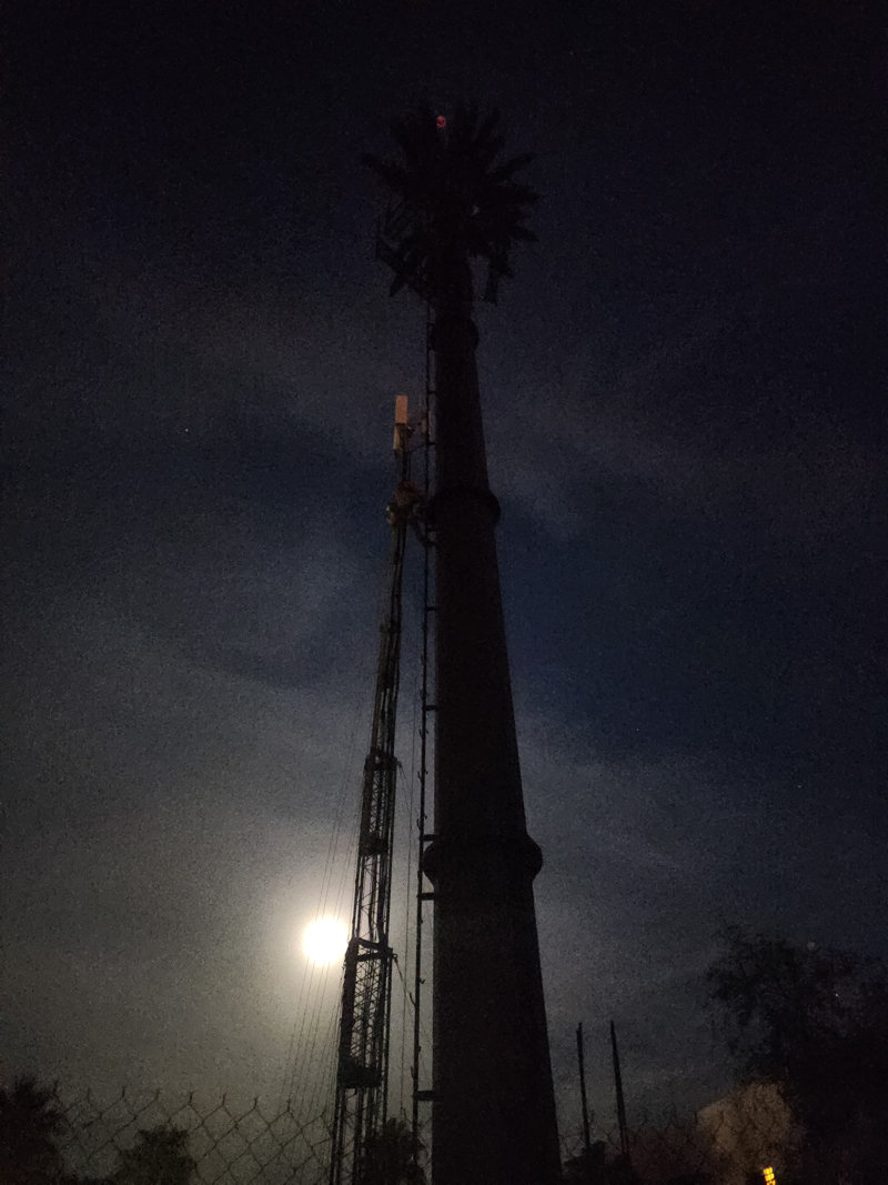 Loreto Bay Cell Tower at Night